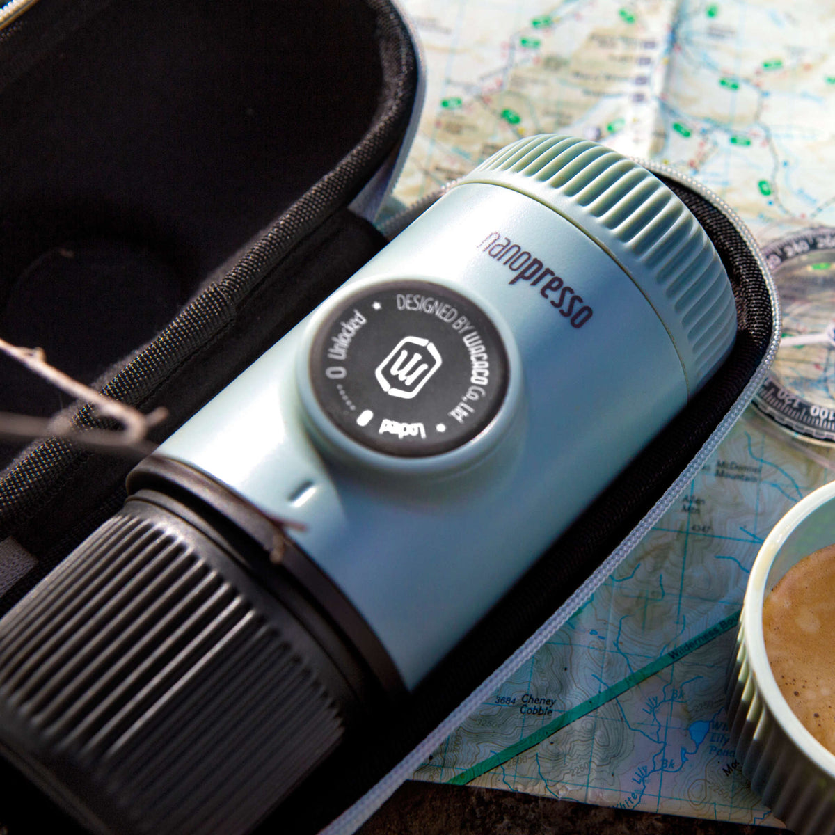 Nanopresso /w Case Wacaco 4897066230344 Coffee Makers One Size / Arctic Blue
