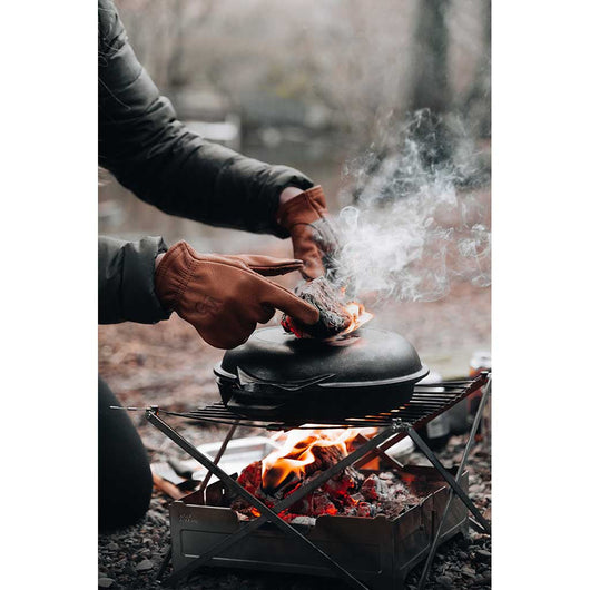 【MMF×SUOLO GRIZZLY】Bonfire Apron Wolf and Grizzly | Grill | Portable Grill | WildBounds