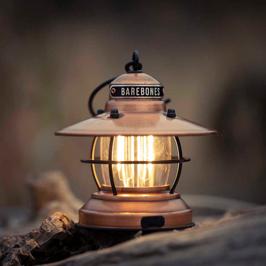 Barebones Living Edison Mini Lantern Mini LED Lantern Copper