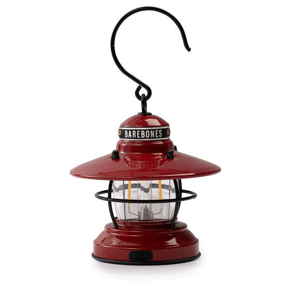 Edison Mini Lantern Barebones Living LIV-274 Lanterns One Size / Red