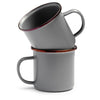 Enamel Cups | Set of 2 Barebones Living CKW-356 Cups One Size / Slate Grey