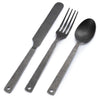 Matte Flatware | Set of 2 Barebones Living CKW-370 Cutlery Sets One Size / Slate Grey