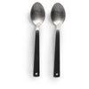 Polished Flatware | Set of 2 Barebones Living CKW-360 Cutlery Sets One Size / Slate Grey