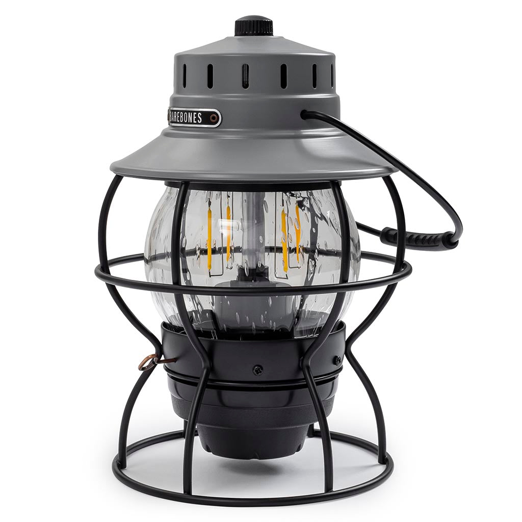 Railroad Lantern Barebones Living LIV-282 Lanterns One Size / Slate Grey
