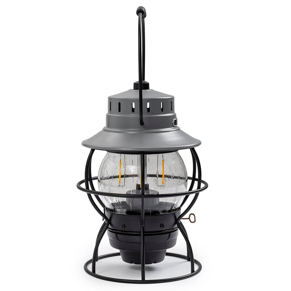 Railroad Lantern Barebones Living LIV-282 Lanterns One Size / Slate Grey