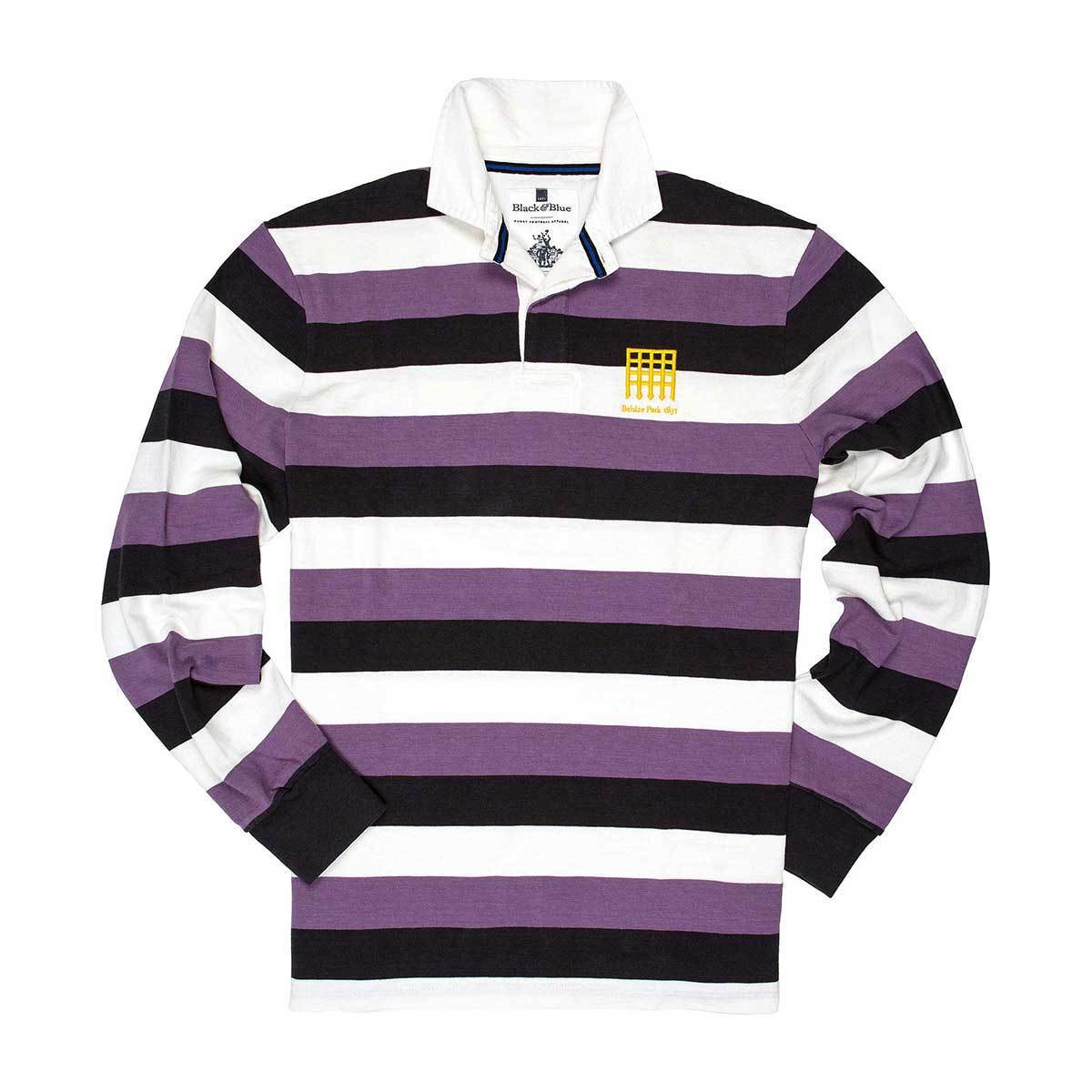 Belsize Park 1871 Rugby Shirt Black &amp; Blue 1871 Shirts - Rugby Shirts