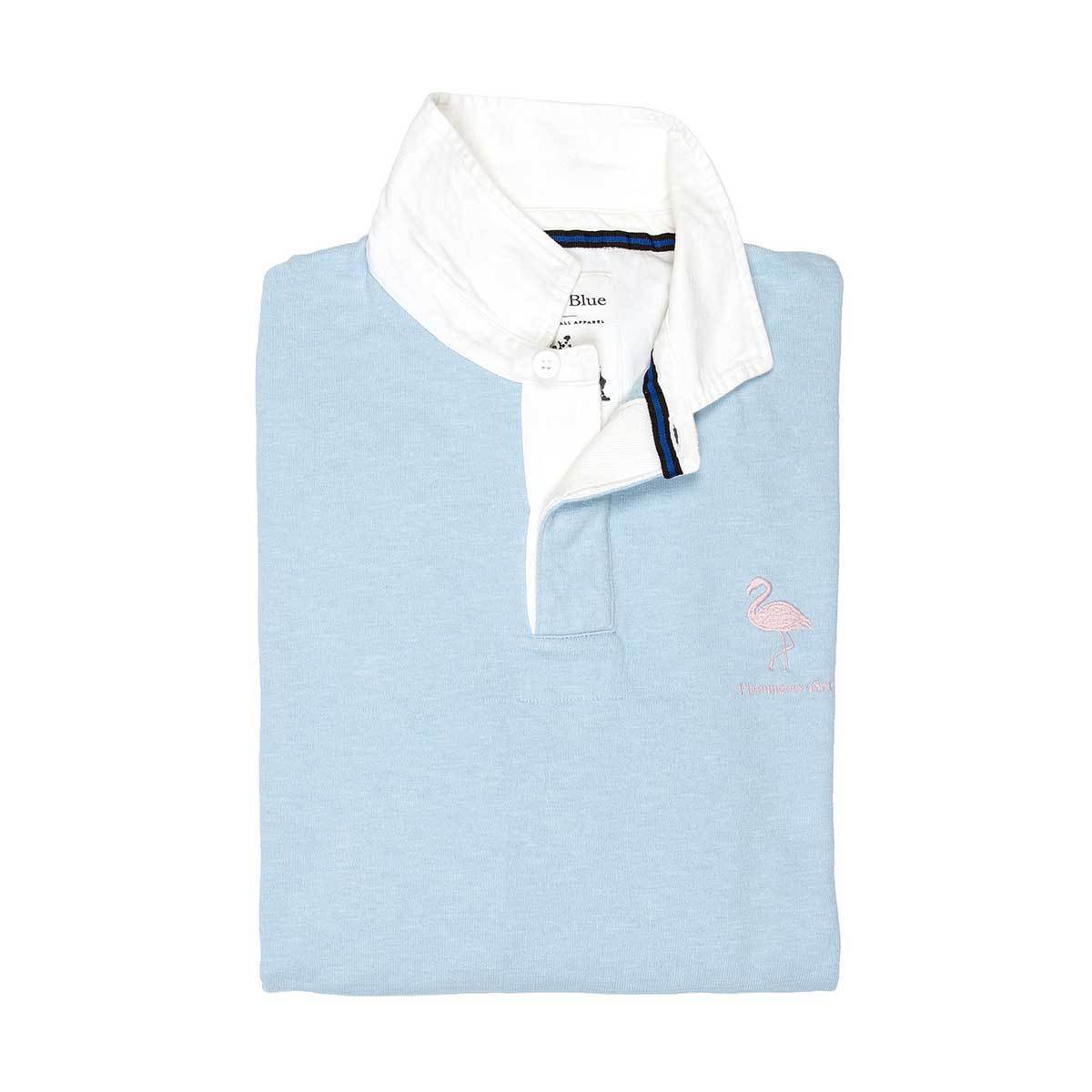 Flamingoes 1871 Rugby Shirt Black & Blue 1871 Shirts - Rugby Shirts