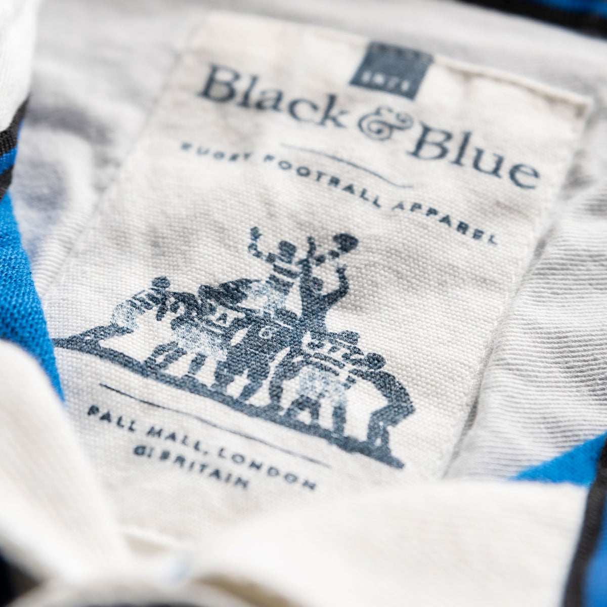Italy 1929 Rugby Shirt Black & Blue 1871 Shirts - Rugby Shirts