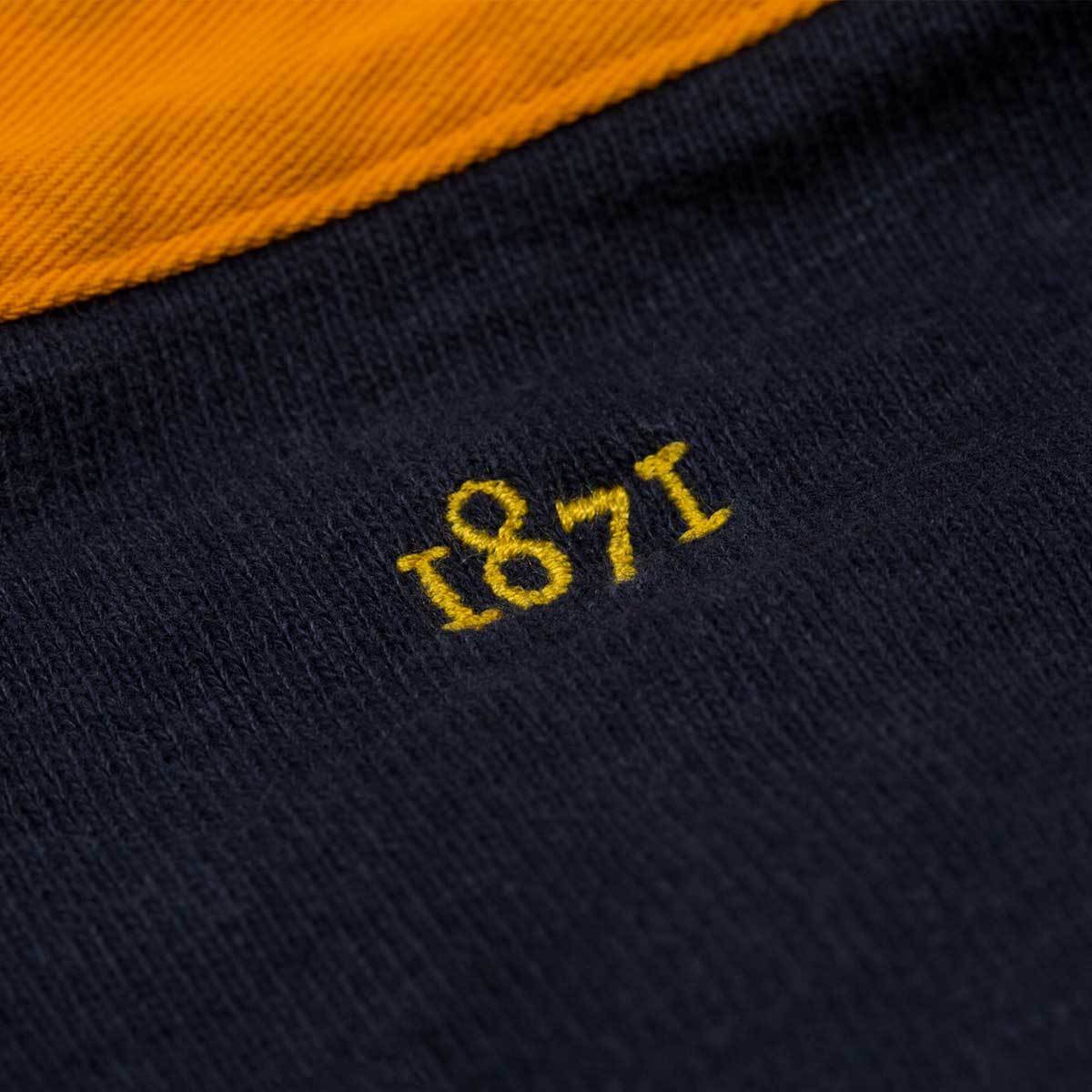 Malborough Nomads 1871 Rugby Shirt Black & Blue 1871 Shirts - Rugby Shirts