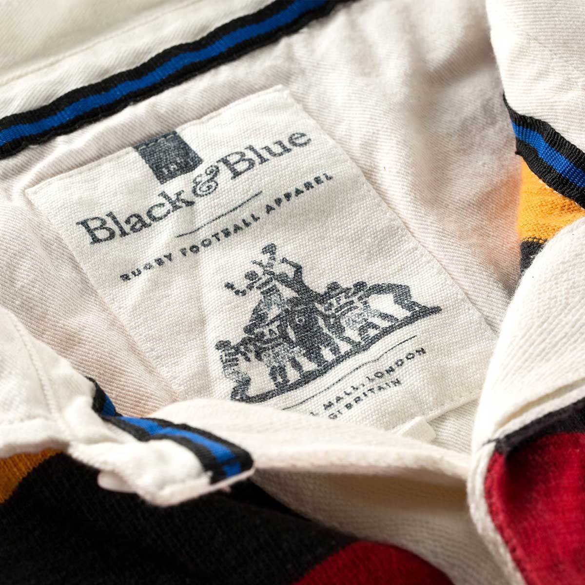 Mohicans 1871 Rugby Shirt Black & Blue 1871 Shirts - Rugby Shirts
