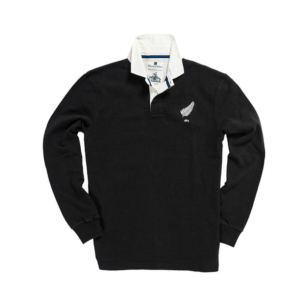 New Zealand 1884 Rugby Shirt Black & Blue 1871 Shirts - Rugby Shirts