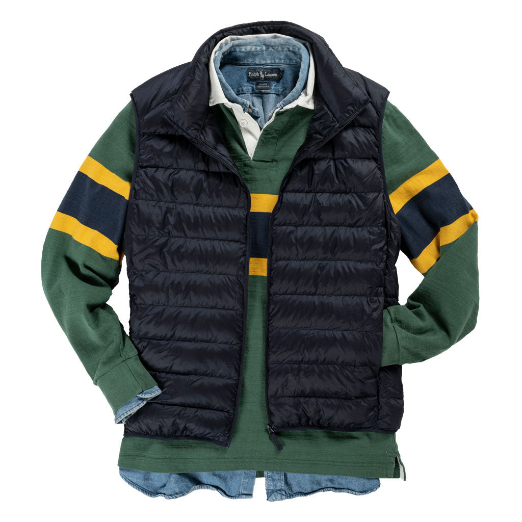 Outdoor Heritage Rugby Shirt Black & Blue 1871 Rugby Shirts