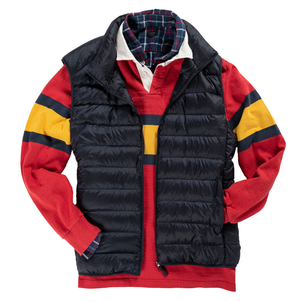 Outdoor Heritage Rugby Shirt Black & Blue 1871 Rugby Shirts