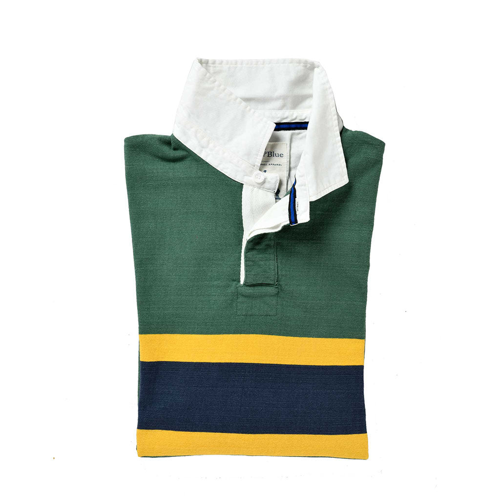 Outdoor Heritage Rugby Shirt Black & Blue 1871 Rugby Shirts