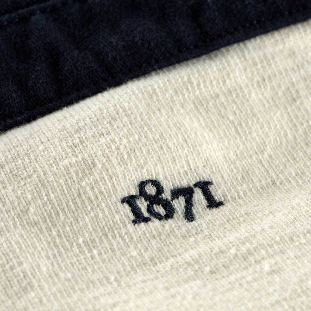 Queen's House 1871 Rugby Shirt Black & Blue 1871 Shirts - Rugby Shirts
