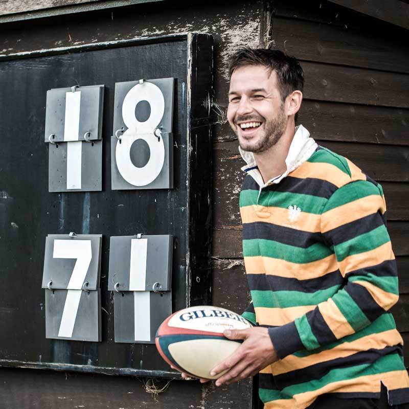 Ravenscourt Park 1871 Rugby Shirt Black & Blue 1871 Shirts - Rugby Shirts