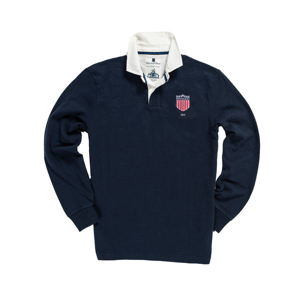 USA 1912 Away Rugby Shirt Black & Blue 1871 Shirts - Rugby Shirts