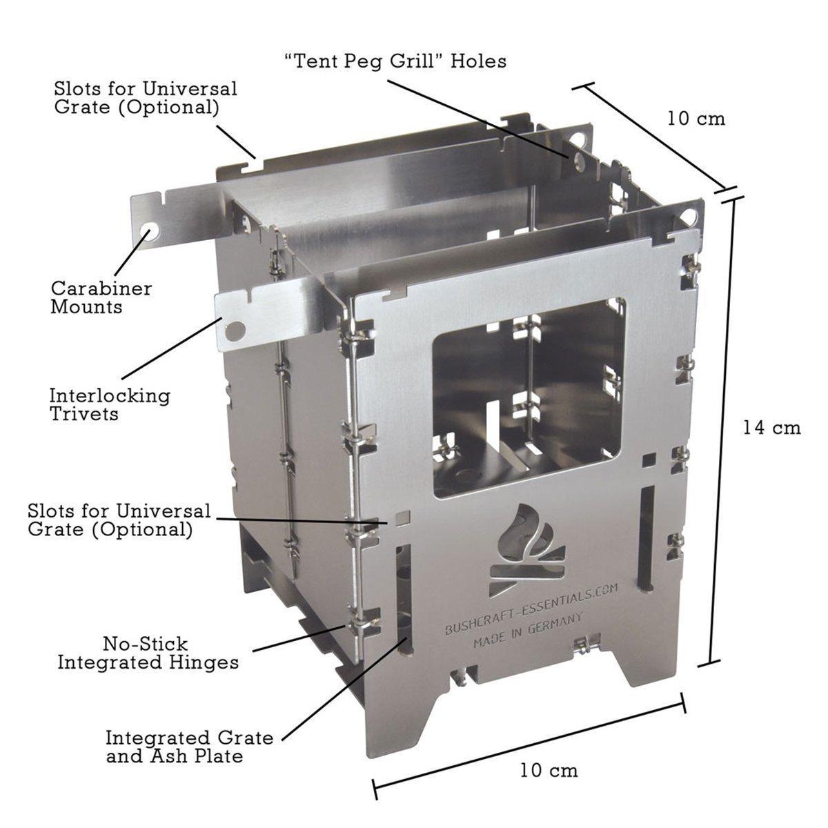 Bushbox LF Bushcraft Essentials BCE-039 Camping Stoves One Size / Stainless