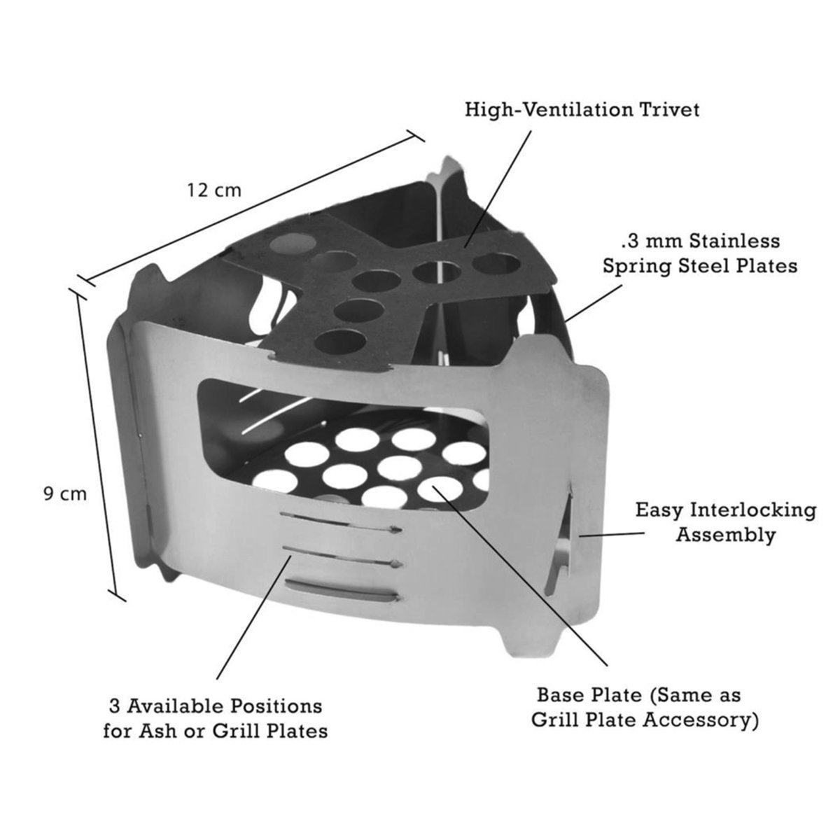 Bushbox Ultralight Bushcraft Essentials BCE-027 Camping Stoves One Size / Stainless