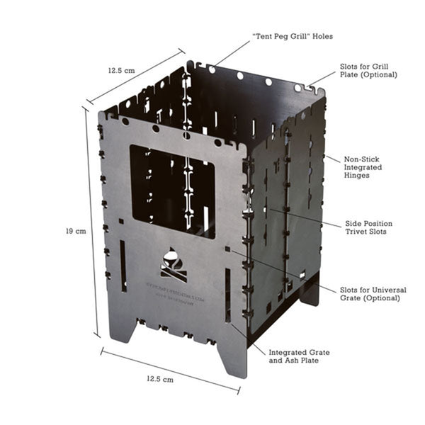 Bushcraft Essentials Bushbox XL Titanium Campingkocher WildBounds