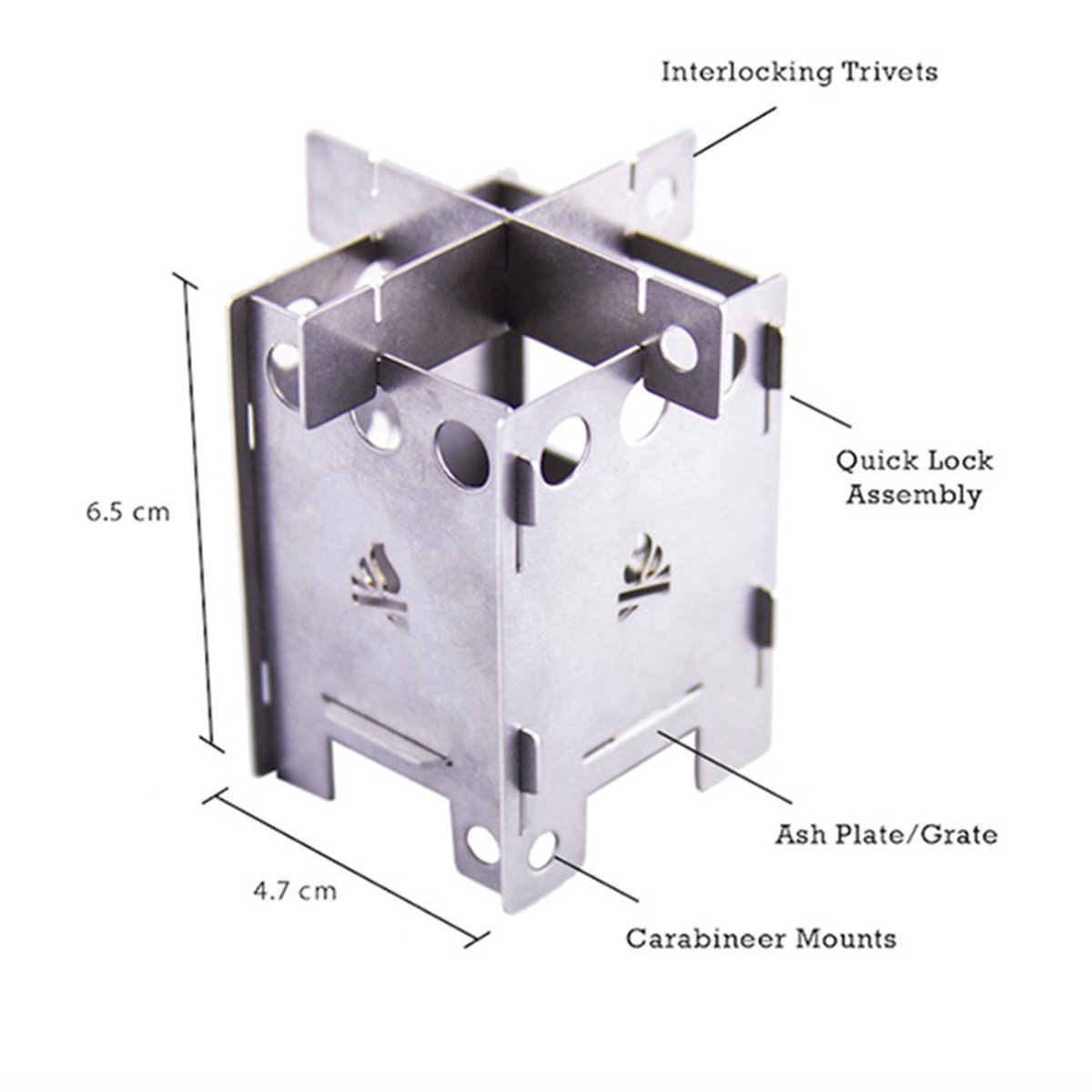 EDCBox Bushcraft Essentials BCE-002 Camping Stoves One Size / Stainless
