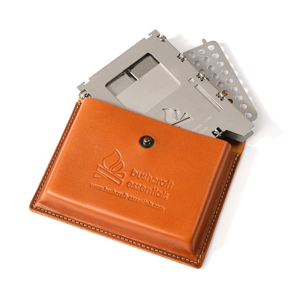 Leather Pouch Bushbox LF Bushcraft Essentials BCE-047 Camping Stove Accessories One Size / Brown