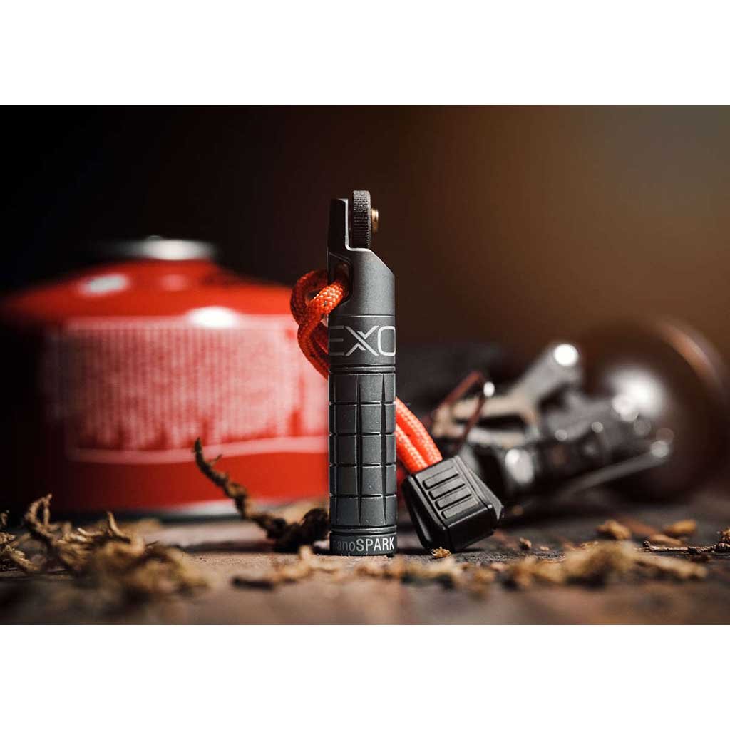 nanoSPARK Lighter Exotac NANOSPARK-BLK Firestarters One Size / Black