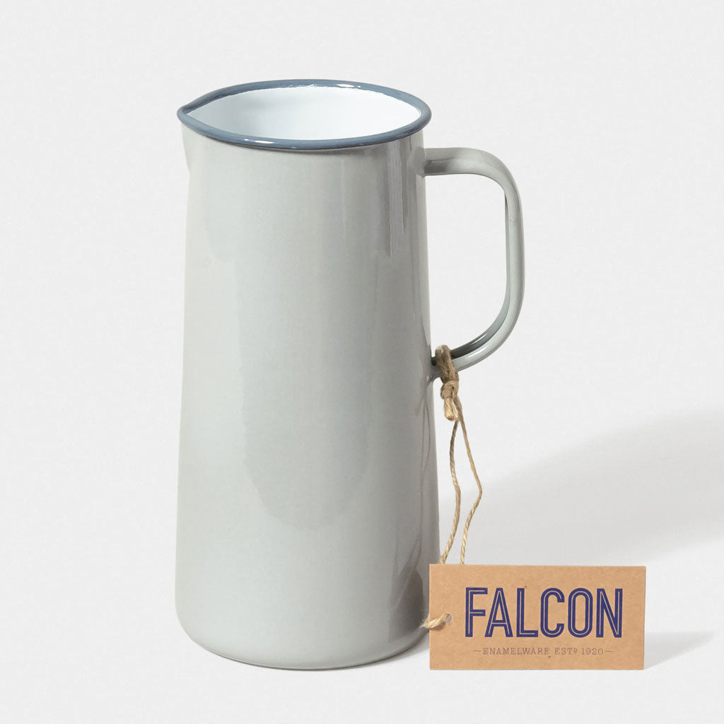 3 Pint Jug Falcon Enamelware FAL-002-LE-UK Jugs 3 Pints / Oyster Grey