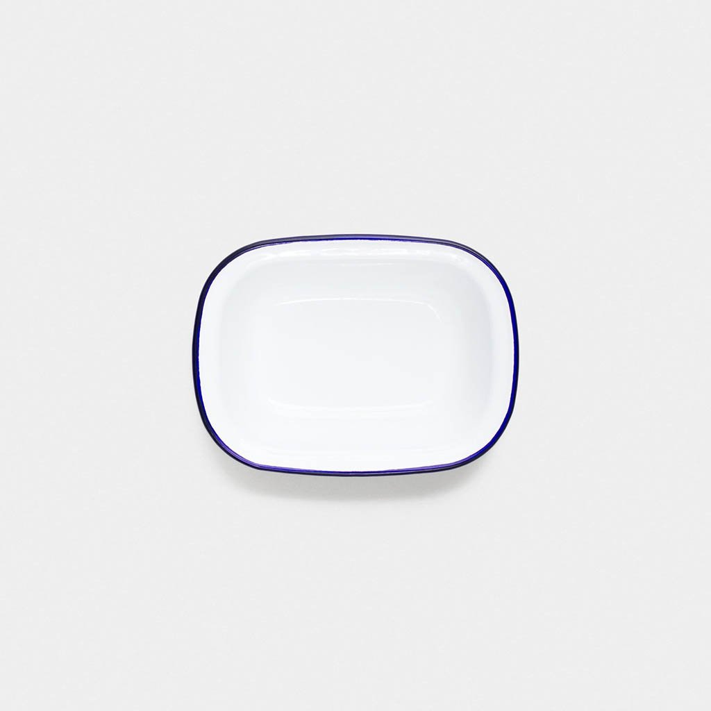 Pie Dishes (Set of 4) Falcon Enamelware FAL-DIS-BW-UK Tableware 20 cm / White w/ Blue Rim