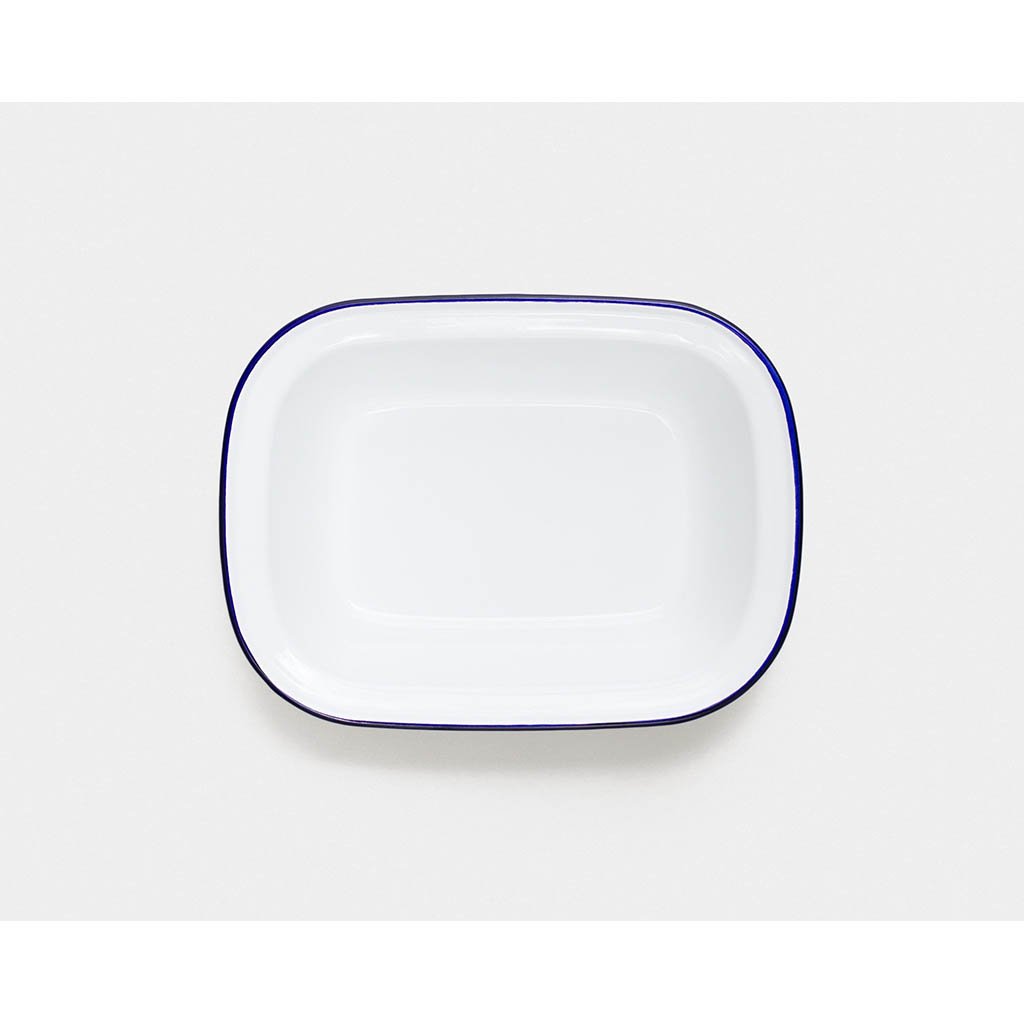 Pie Set Falcon Enamelware FAL-PIE-BW-UK Tableware One Size / White w/ Blue Rim