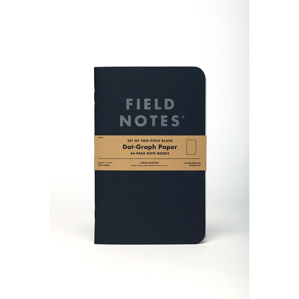 Note Book | Dot-Graph | 2-Pack Field Notes FN-35 Notebooks 2 Pack / Black