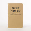 Original Graph 3-Pack Field Notes FN-01 Notebooks 3 Pack / Brown