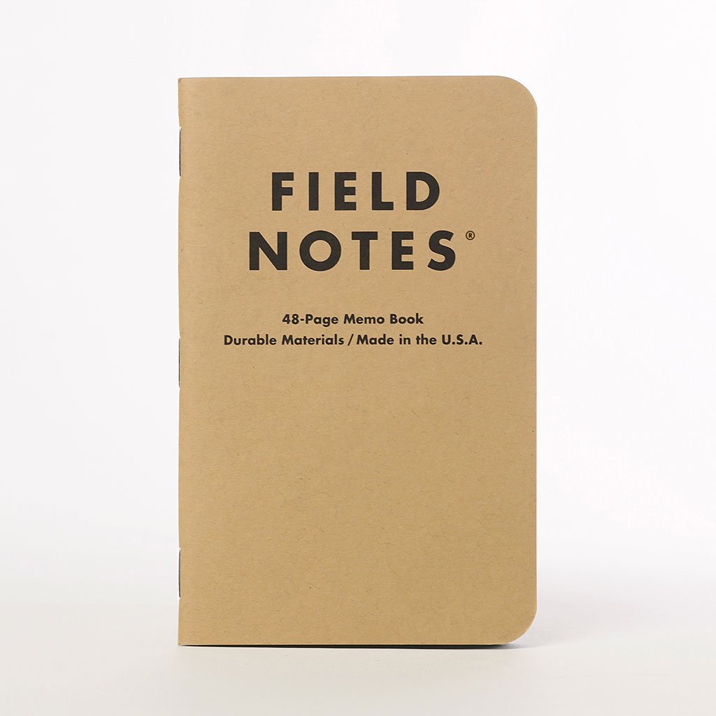 Original Ruled 3-Pack Field Notes FN-02 Notebooks 3 Pack / Brown