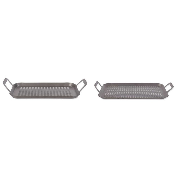 BBQ Trays | Set of 2 Garden Trading BBQT03 BBQ Accessories One Size / Stainless Steel