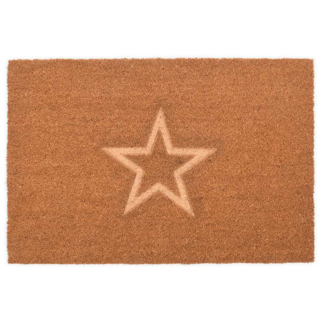 Embossed Star Doormat Garden Trading DMCO40 Doormats Large / Coir