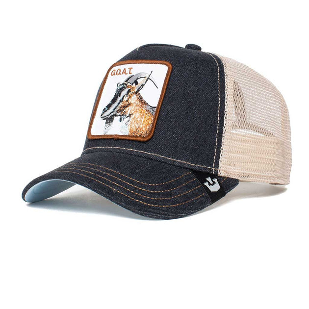 GOAT Trucker Hat Goorin Bros. 101-0385-CHA Caps & Hats One Size / Black