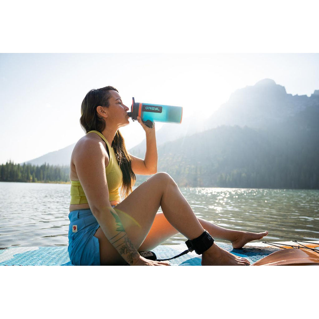 GeoPress Water Purifier Grayl GR-512223 Water Filters 710ml / Bali Blue