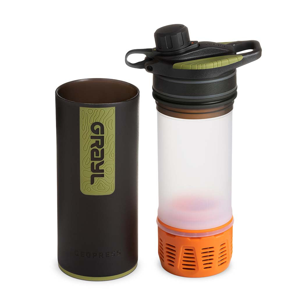 GeoPress Water Purifier Grayl GR-309076 Water Filters 710ml / Black Camo