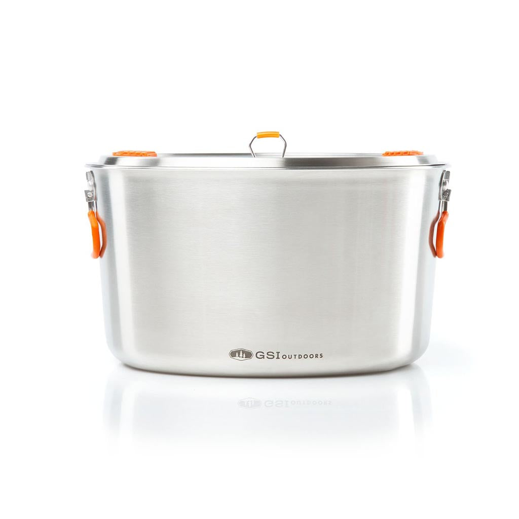Glacier Stainless Base Camper GSI Outdoors GSI-68184-1 Camp Cook Sets Large / Stainless