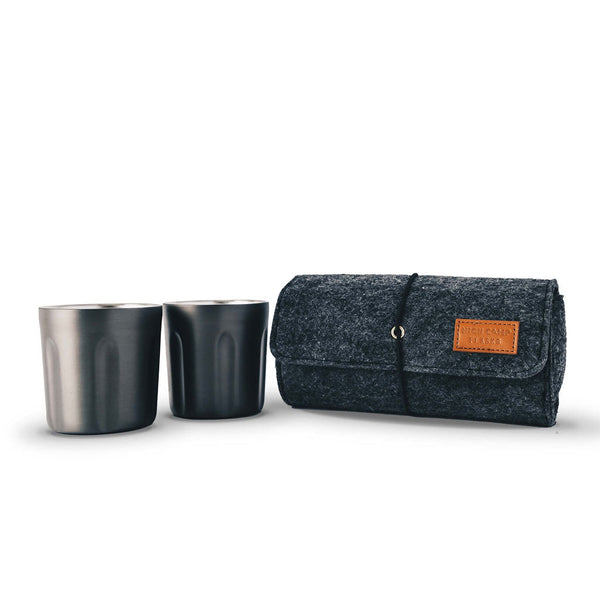 Firelight Tumbler 2-Pack + Soft Case High Camp Flasks HCF-1116 Tumblers One Size / Gunmetal