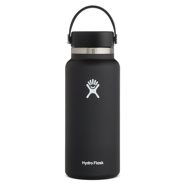 32 oz Wide Mouth Hydro Flask W32BTS001 Water Bottles 32 oz / Black