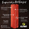 Insulated Static V Camping Mat Klymit 06IVOR02C Camping Mats Regular / Orange