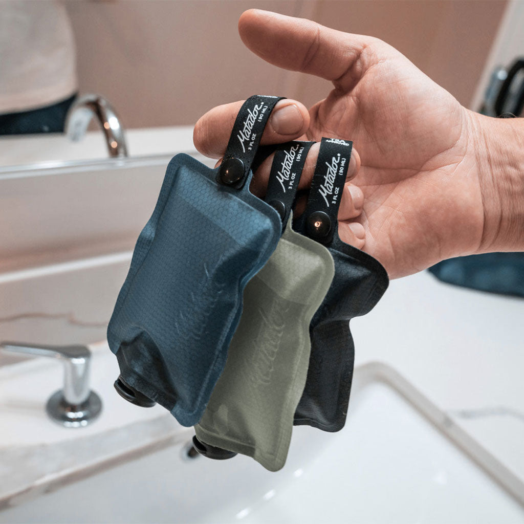 FlatPak Toiletry Bottle | 3-Pack Matador MATFPB3001MLT Washbags 90ml / Multi