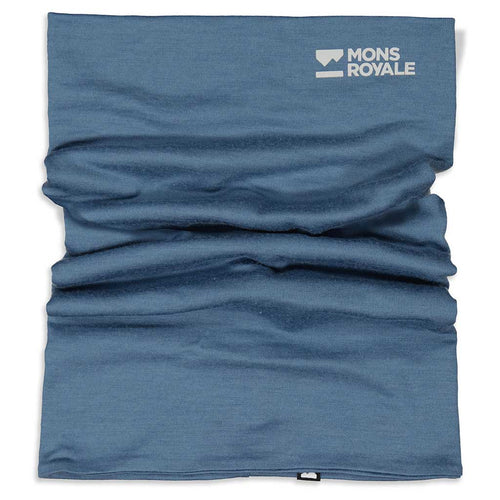 Double Up Neckwarmer Mons Royale 100102-1171-376 Neck Warmers One Size / Blue Slate