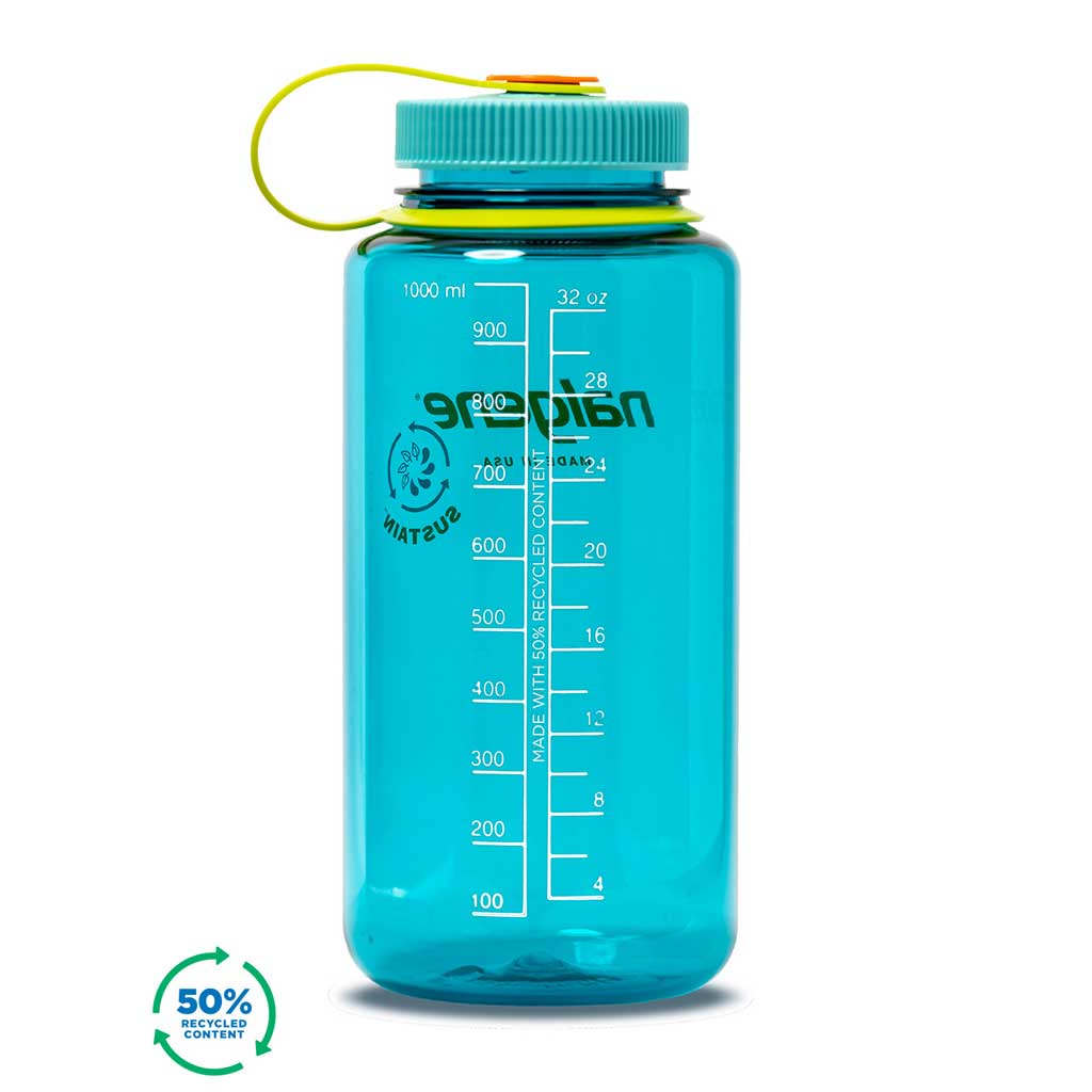 1L Wide Mouth Tritan Sustain Nalgene N2020-0432 Water Bottles 1 Litre / Cerulean