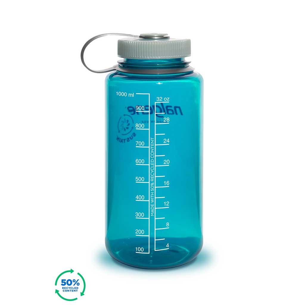 1L Wide Mouth Tritan Sustain Nalgene N2020-1832 Water Bottles 1 Litre / Trout Green