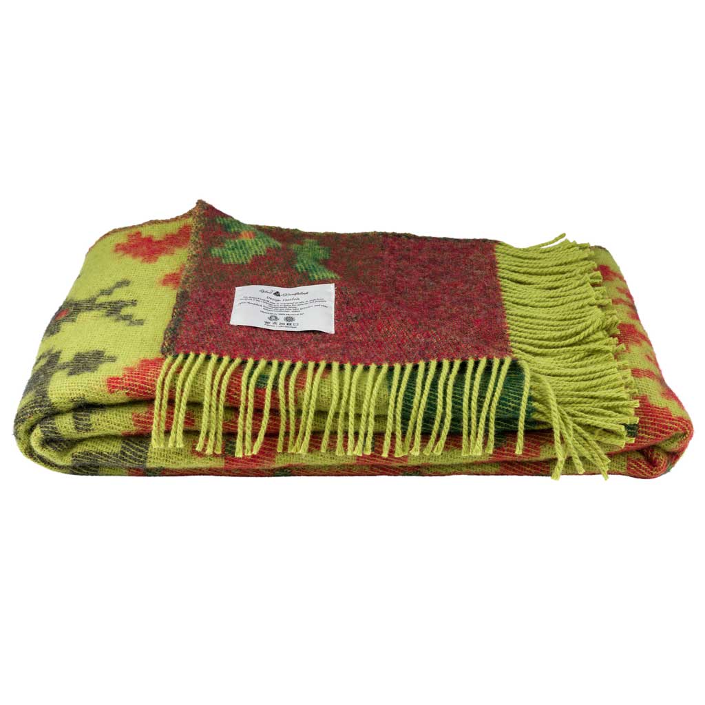 Fästfolk Evelina &amp; Ewald Wool Blanket Öjbro Vantfabrik OFAS58UP130220 Blankets 130 x 220 cm / Fästfolk Evelina &amp; Ewald