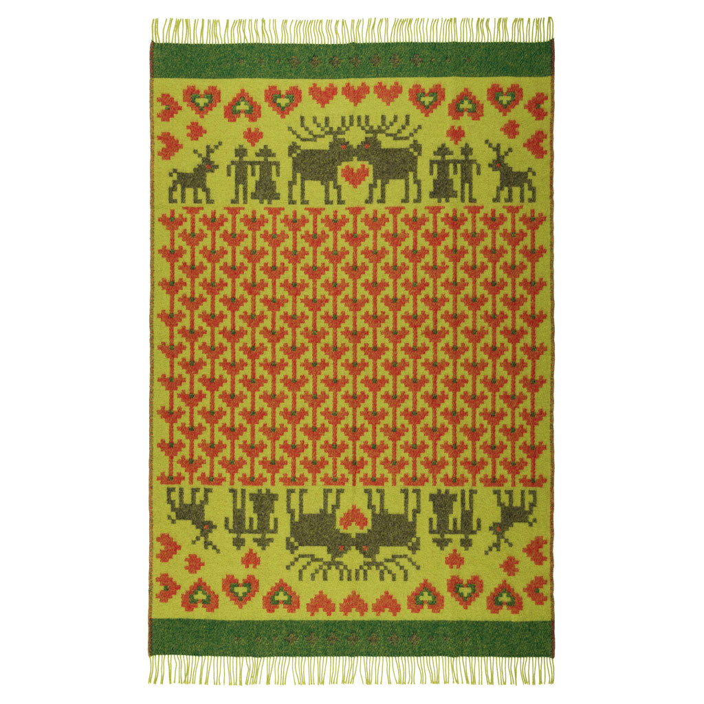 Fästfolk Evelina & Ewald Wool Blanket Öjbro Vantfabrik OFAS58UP130220 Blankets 130 x 220 cm / Fästfolk Evelina & Ewald