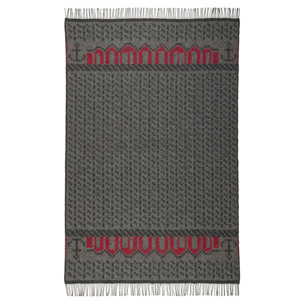 Skaftö Gra Wool Blanket Öjbro Vantfabrik OSKA05UP130220 Blankets 130 x 220 cm / Skaftö Gra