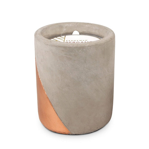 Urban Concrete Pot 12 oz | Bergamot & Mahogany Paddywax PWUR1206 Candles 12 oz / Copper